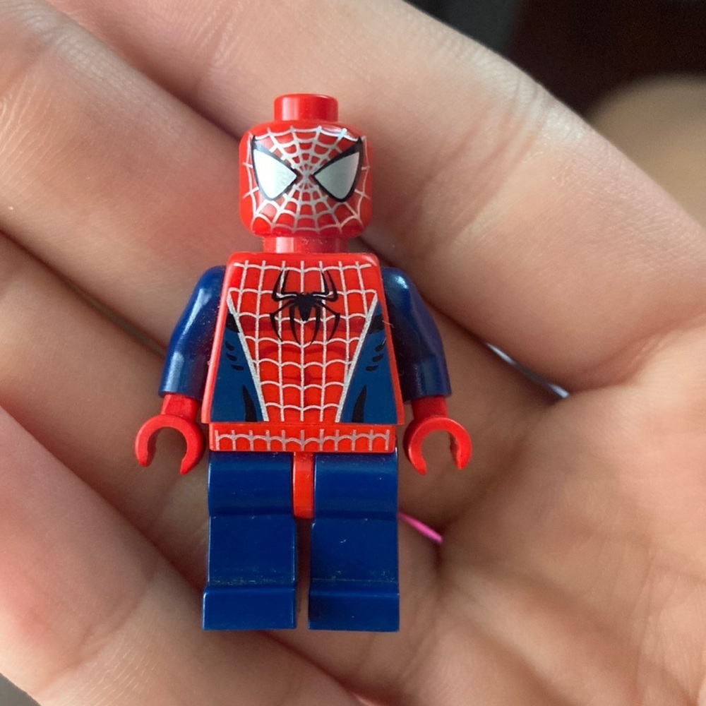 LEGO Spider-Man 3 Minifig Dark Blue w/Silver Webbing (spd028) - Rare!